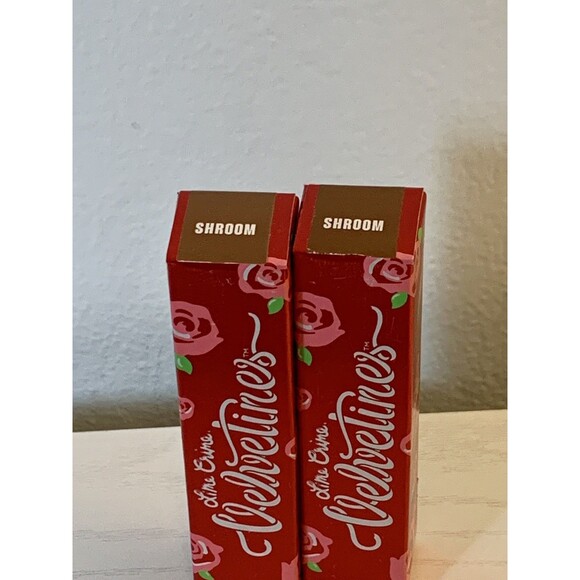 2X Lime Crime Velvetines Liquid Matte Lipstick "SHROOM" Full Size New Box SET - Picture 3 of 5
